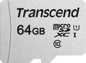 TRANSCEND 64GB UHS-I U1 SILVER MICROSD W/O ADAP