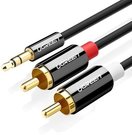 UGREEN AV116 3,5mm jack na 2RCA (Cinch) kabel 2m - čern&yacute;