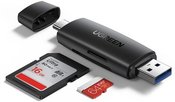 UGREEN CM304 USB + USB-C Adapter Card Reader SD + microSD (black)