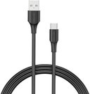 USB 2.0 A to USB-C 3A cable 0.5m Vention CTHBD black