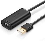 USB 2.0 extension cable UGREEN US121, active, 10m (black)
