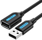 USB 2.0 male to female extension cable Vention CBIBJ 5m Black PVC