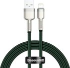 USB cable for Lightning Baseus Cafule, 2.4A, 1m (green)