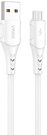 USB to Micro USB cable Vipfan Colorful X12, 3A, 1m (white)