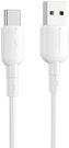 USB to USB-C cable Vipfan Colorful X11, 3A, 1m (white)