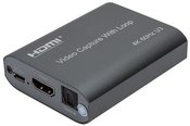Video Capture with Loop HDMI USB3.0, 4K 60Hz