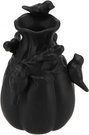 Vaza keramikinė juodos spalvos su paukšteliais D13xH19 cm 110275
