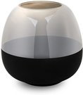 Vaza stiklinė juodos/sidabro sp. 30x23x23 cm 135240