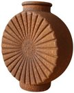 Vaza stiklinė rūdžių sp. 15,5x7x18 cm 111410