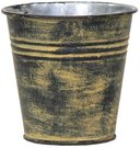 Vazonas metalinis gelsvas D15xH13 cm Rico 107958