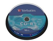 1x10 Verbatim CD-R 80 / 700MB 52x Speed Extra Protection CB