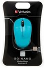 Verbatim Go Nano Wireless Mouse Caribbean Blue
