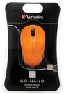 Verbatim Go Nano Wireless Mouse Volcanic Orange