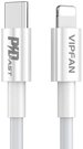 Vipfan P01 USB-C do Lightning Cable, 3A, PD, 1m (white)