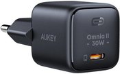 Wall Charger Aukey PA-B1L,USB-C, 30W (black)