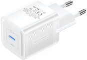 Wall charger, Vention, FEPW0-EU, USB-C, 20W, GaN (white)