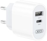 Wall charger XO L97, 1x USB, USB-C (white)