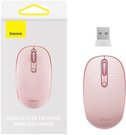 Wireless mouse Baseus F01B Tri-mode 2.4G BT5.0 1600 DPI (pink)