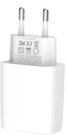 XO L57 wall charger, 2x USB + USB-C cable (white)