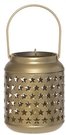 Žibintas metalinis, aukso spalvos 12x12x15 cm Star 4Living 627980