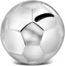 Zilverstad Savings Box Football Silver plated,lacquered A6007260
