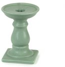 Žvakidė keramikinė pilkos/žalios matinės spalvos (mix) 12 cm 32275