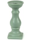 Žvakidė keramikinė pilkos/žalios matinės spalvos (mix) 15 cm 32277