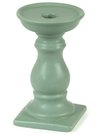 Žvakidė keramikinė pilkos/žalios matinės spalvos (mix) 20 cm 32276