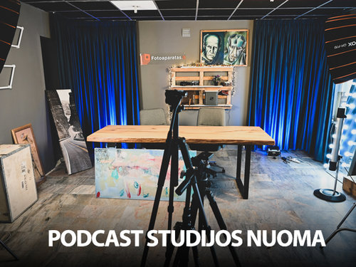 Welcome to our modern Podcast studio in Klaipėda!