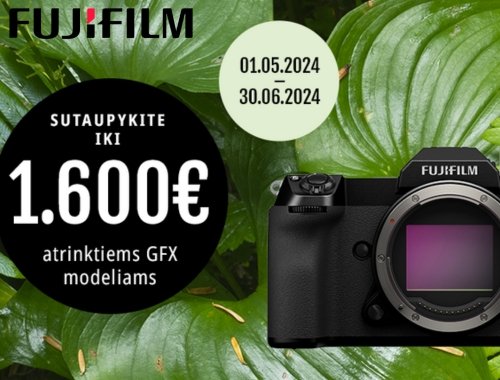 FUJIFILM AKCIJA: sutaupykite iki 1600 €