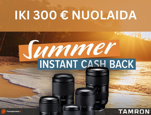 IKI 300 EUR NUOLAIDOS TAMRON OBJEKTYVAMS