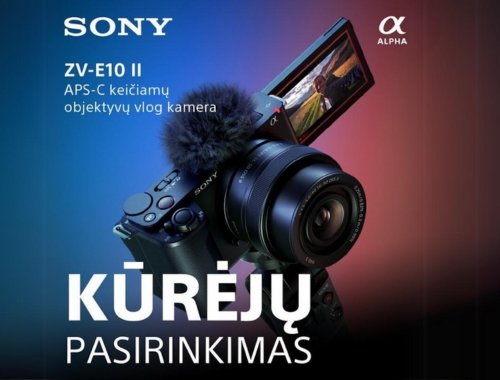 NAUJIENA: Sony ZV-E10 II