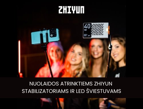 Nuolaidos atrinktiems ZHIYUN gaminiams!
