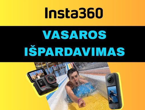 Insta360 vasaros išpardavimas – mažesnės kainos, daugiau nuotykių!