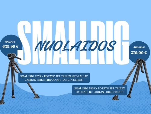 📢 SMALLRIG IŠPARDAVIMAS: nuolaidos atrinktiems trikojams! 📢