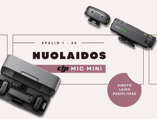"DJI Mic Mini" NUOLAIDOS 🔊🎶