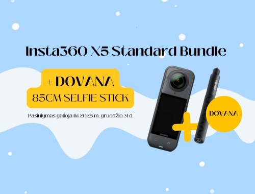 Insta360 X5 Standard Bundle + DOVANA 85CM SELFIE STICK 🎁