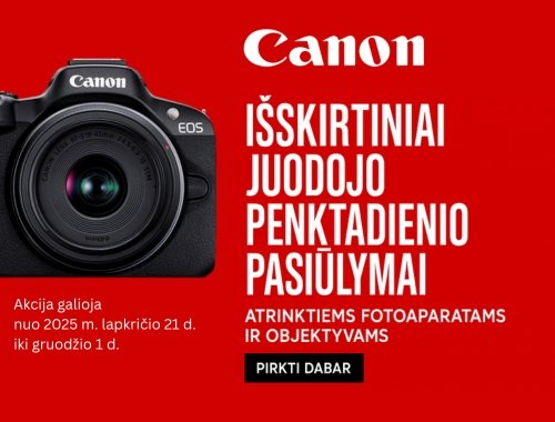 ⚫✨ Išskirtiniai CANON JUODOJO PENKTADIENIO pasiūlymai! ✨⚫