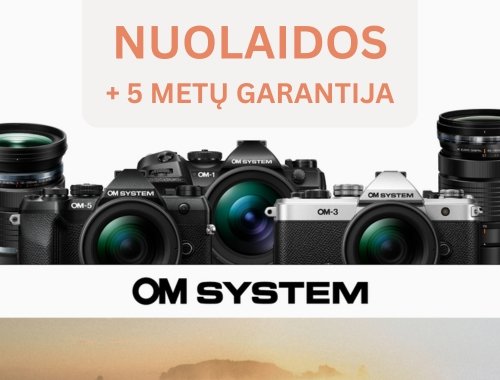 🎯📷 OM System NUOLAIDOS + 5 metų garantija ✅