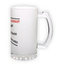 Frosted glass beer mug (500 ml)