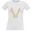 Women's T-shirt with your choice of photos, notes, white