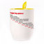 A cup with a spoon. Yellow (250 ml)