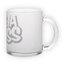 Frosted glass mug (300 ml)