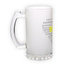 Frosted glass beer mug (500 ml)