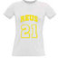 Women's T-shirt with your choice of photos, notes, white