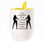 A cup with a spoon. Yellow (250 ml)