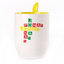 A cup with a spoon. Yellow (250 ml)