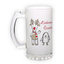 Frosted glass beer mug (500 ml)