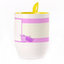 A cup with a spoon. Yellow (250 ml)
