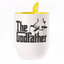A cup with a spoon. Yellow (250 ml)